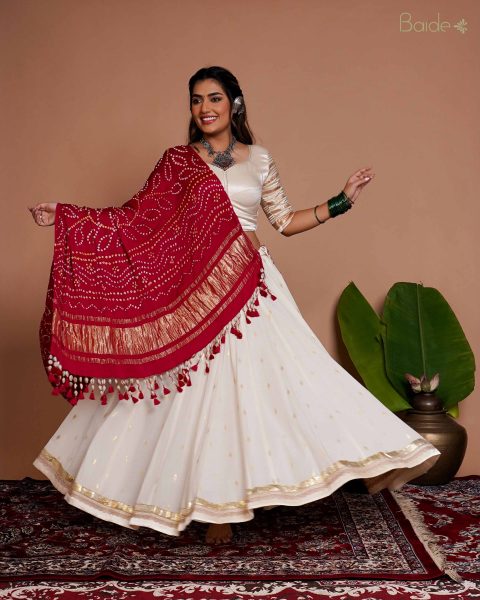 White Chaniya choli