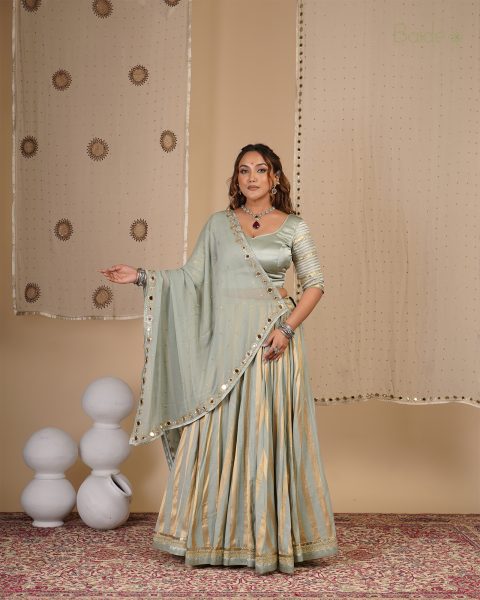 Basil Green Chaniya Choli
