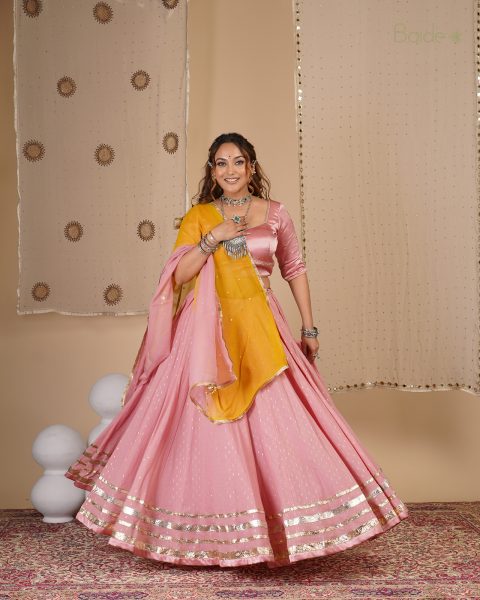 Light Pink Chaniya Choli