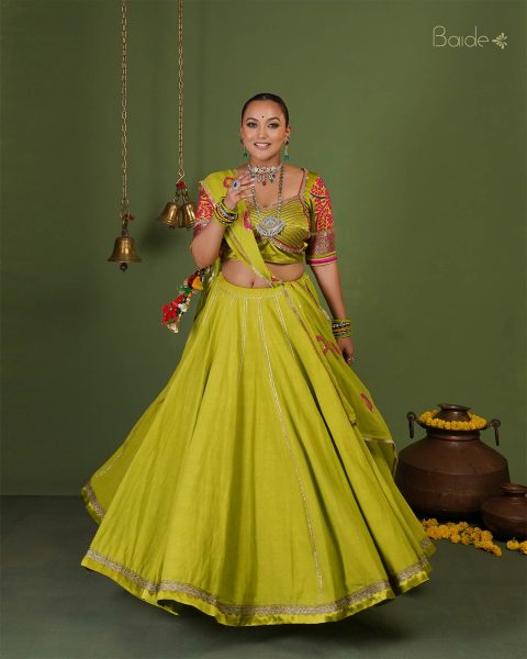 Lime Green Chaniya Choli