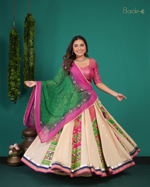 Pearl & Pink Vintage chaniya Choli