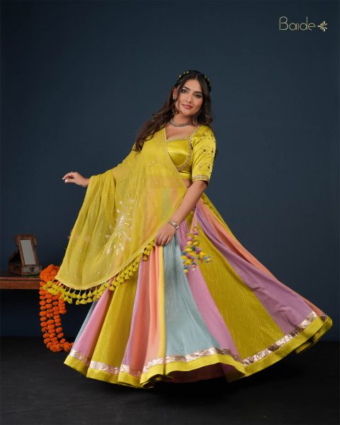 Yellow Multicolor Chaniya Choli